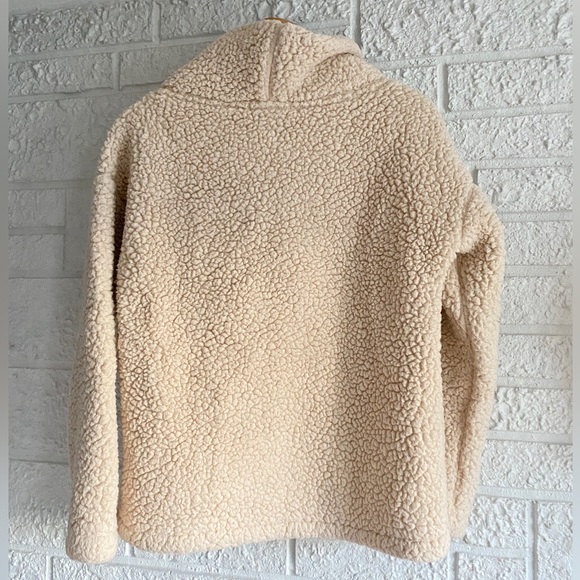 Womens Fluffy Cream Sweater - Picture 5 of 5